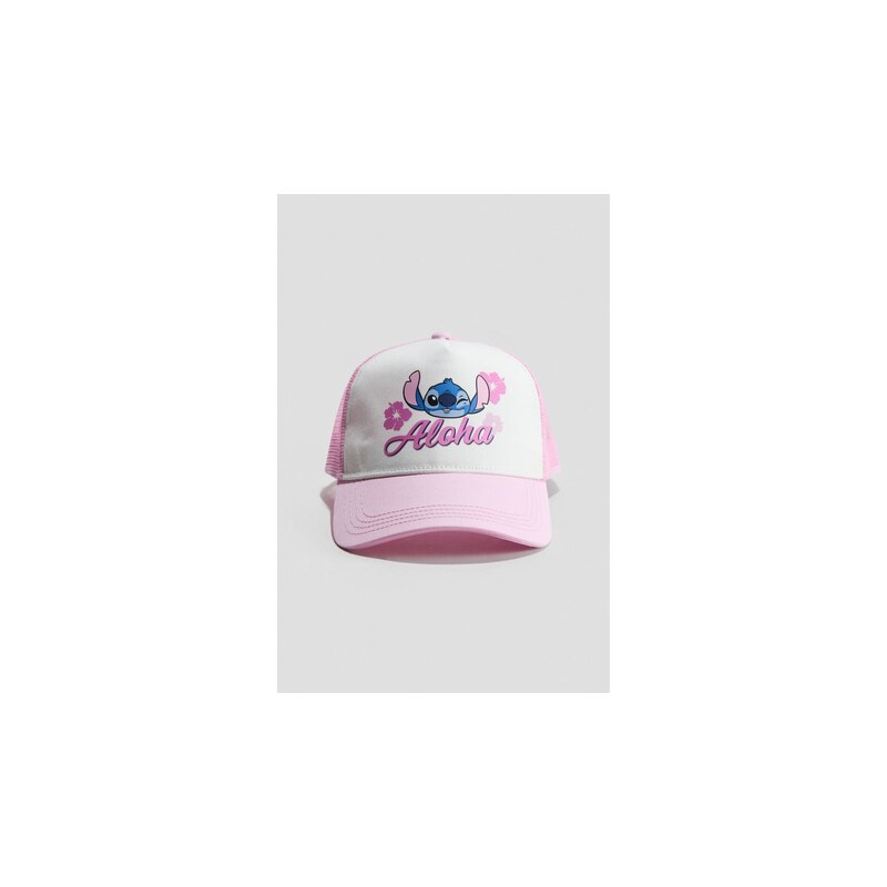 H&M - Kšiltovka truckers motivem - Růžová/Lilo & Stitch