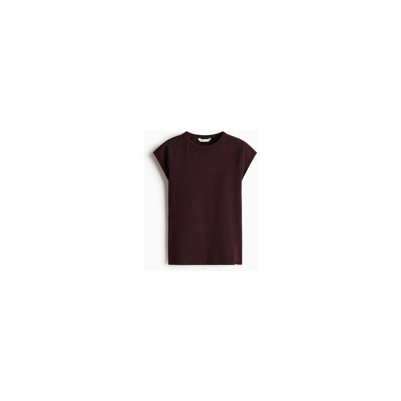 H&M - Tričkos raglánovým rukávem - Vínová