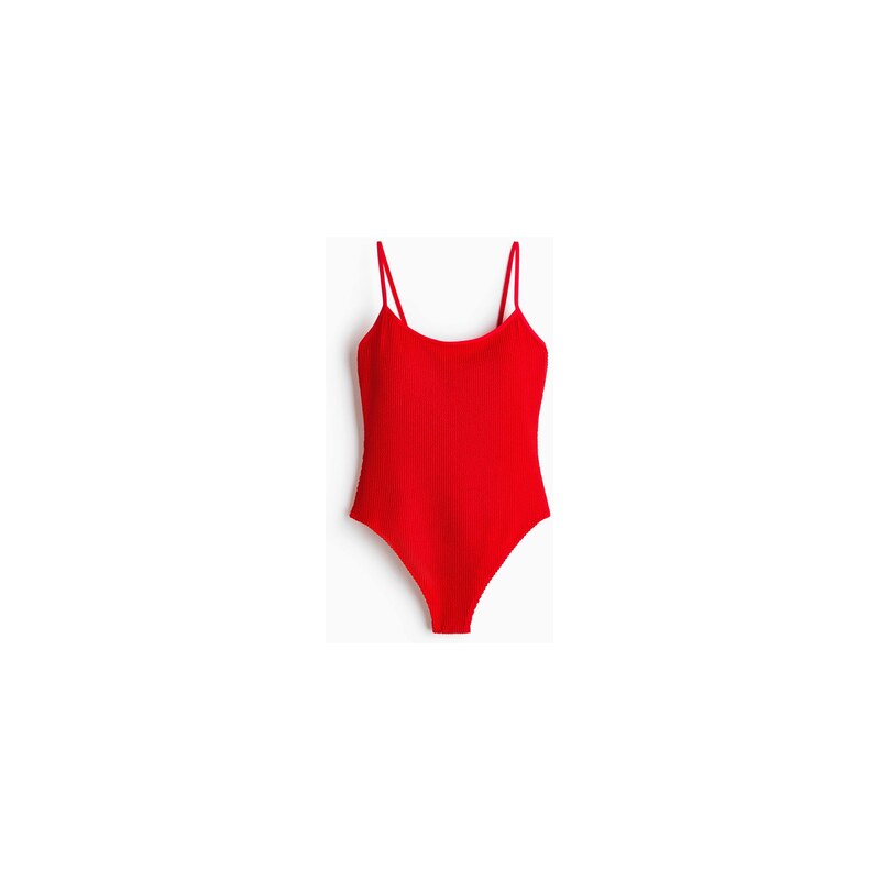 H&M - Jednodílné plavky High Legs vyztuženými košíčky - Jasně