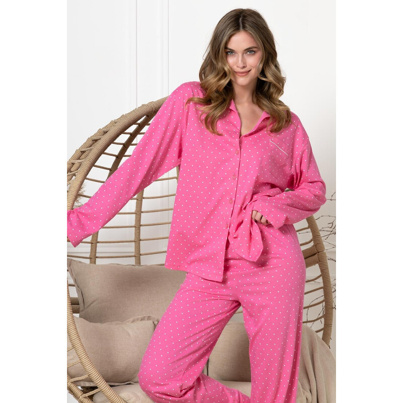 Pyžamo dlouhé rukávy, velikosti rozepínací model 22275564 -