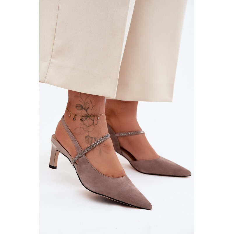 Sandály na podpatku model 229715 Step in style