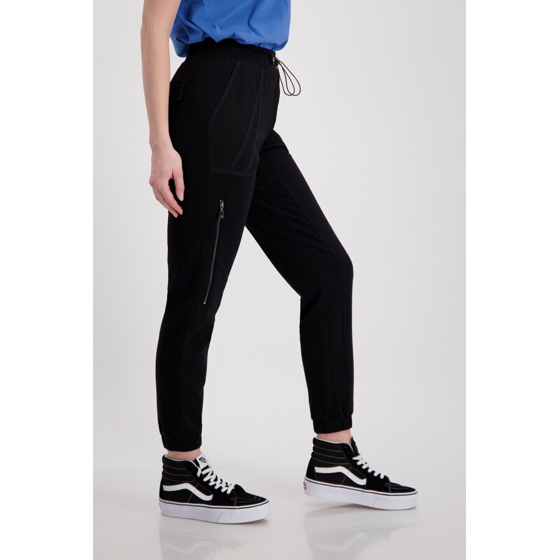 Monari joggers s ozdobným zipem a kapsami 407030 | Monari