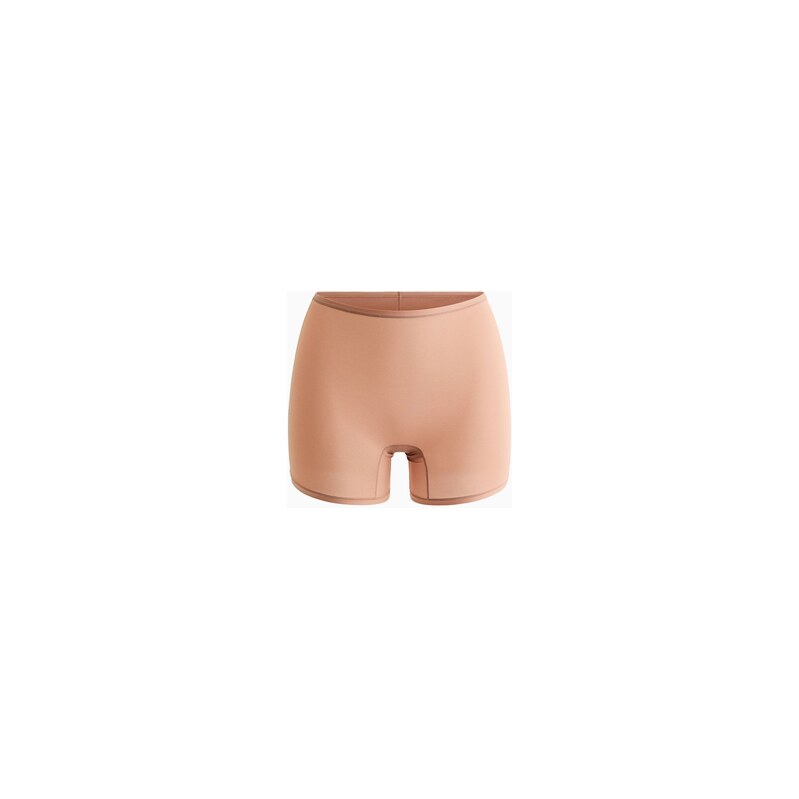 H&M - Bezešvé kalhotky Shortie - Tmavě Béžová