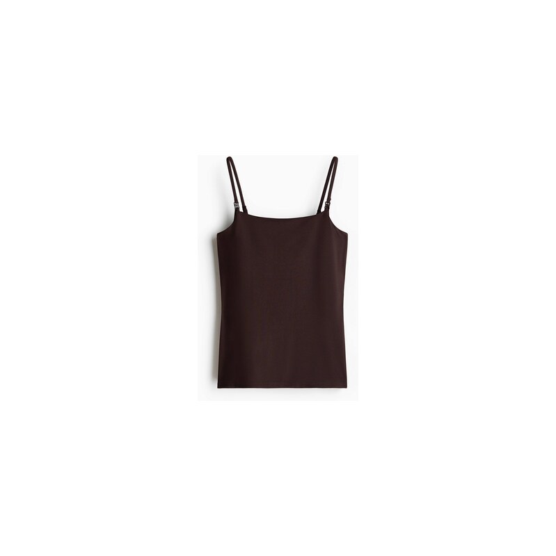 H&M - MAMA Měkký top na kojení - Tmavě Hnědá