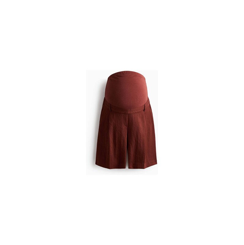 H&M - MAMA Bermudy - Rezavě Hnědá