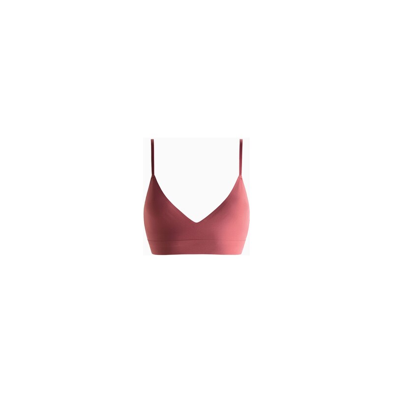 H&M - Měkká podprsenka z mikrovlákna - Tmavě Červená