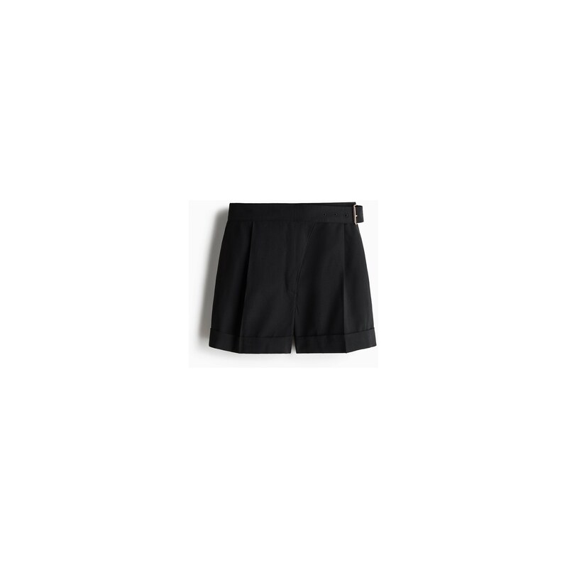 H&M - Elegantní šortkys páskem - Černá