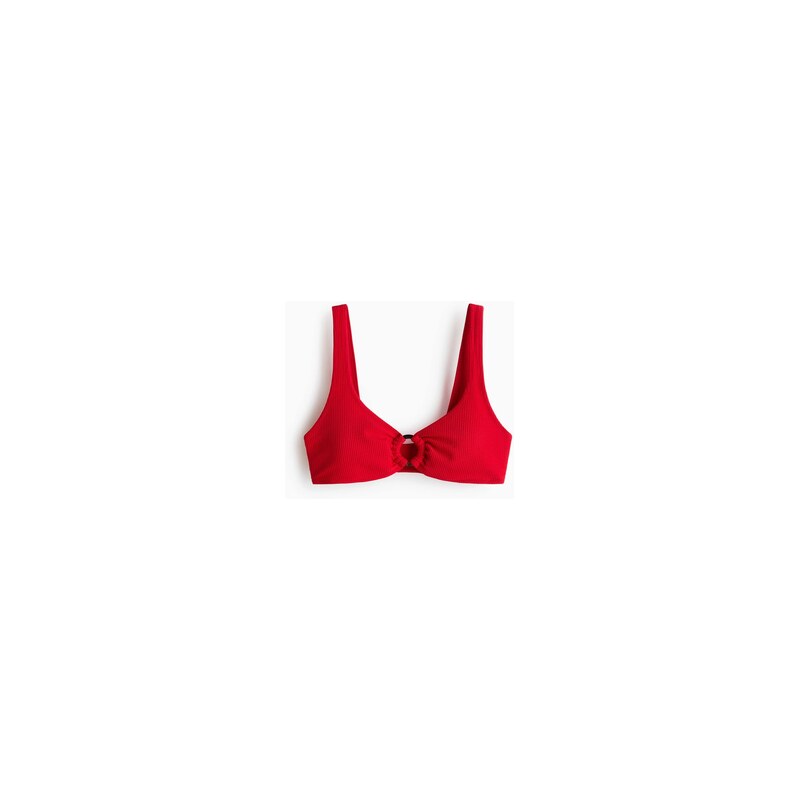 H&M - Vyztužená bikinová podprsenka - Jasně Červená