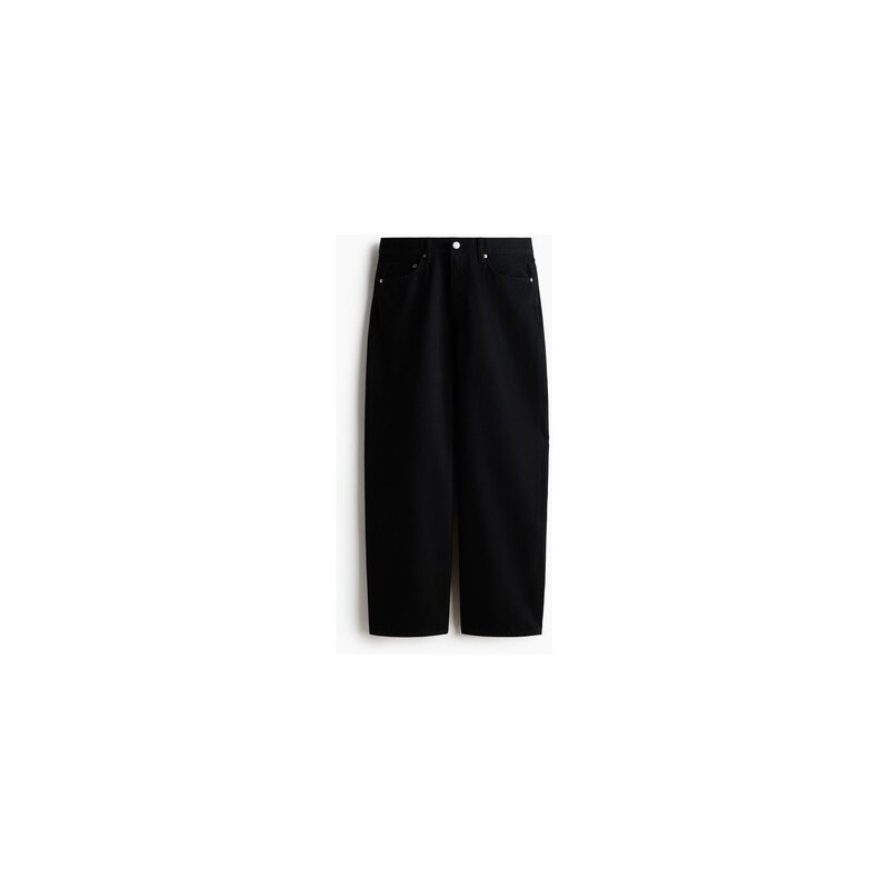 H&M - Baggy Jeans - Černá