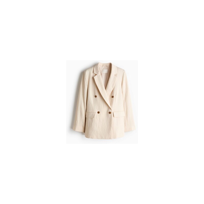 H&M - Dvouřadové sako - Světle Béžová