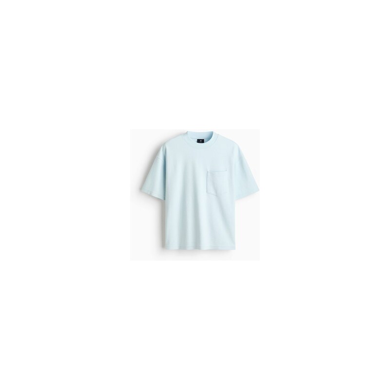 H&M - Tričko Oversized Fit - Bleděmodrá