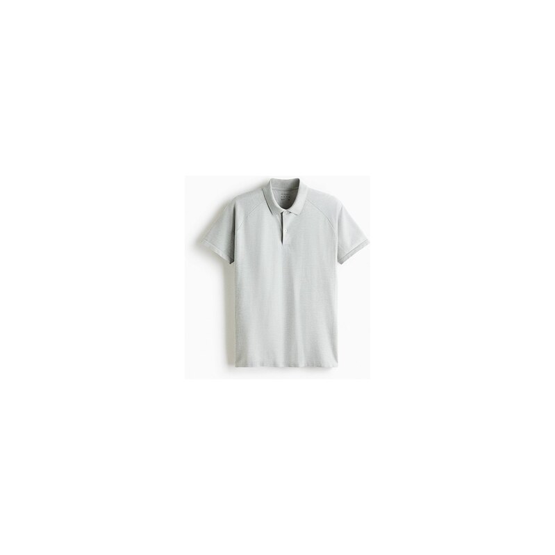 H&M - Tenisové tričko DryMove Regular Fit - Světle Šedý Melír