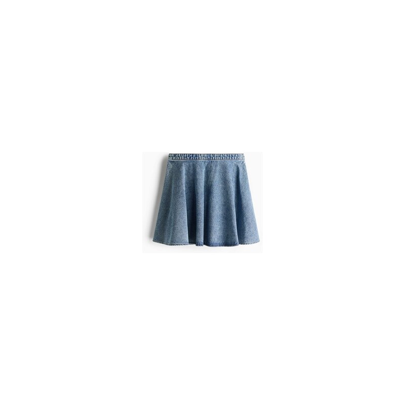 H&M - Kolová džínová sukně - Denim Blue