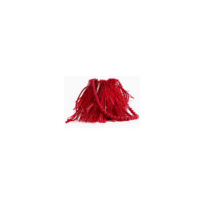 H&M - Zdobená kabelka bucket - Červená