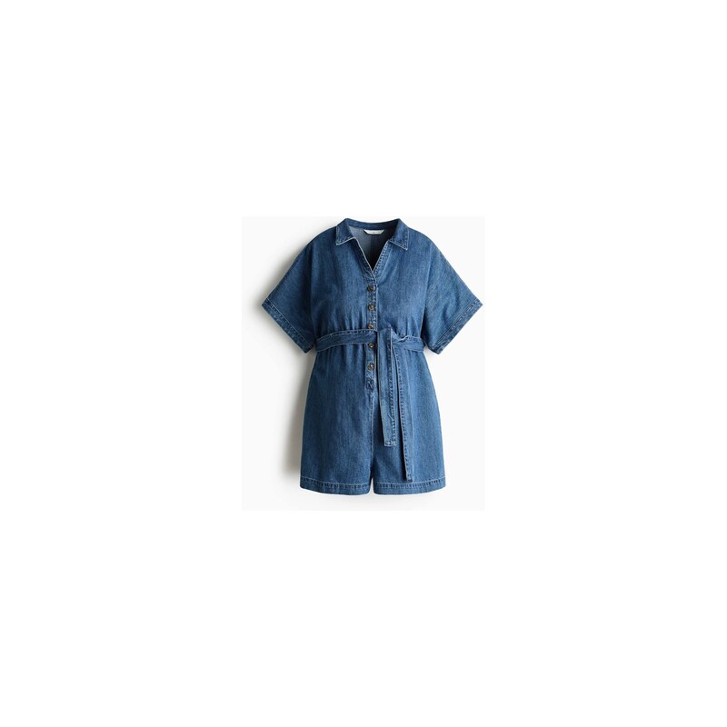 H&M - MAMA Džínový overal - Denim Blue