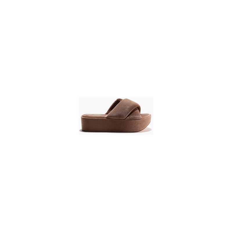 H&M - Robustní sandály na platformě - Tmavě Béžová