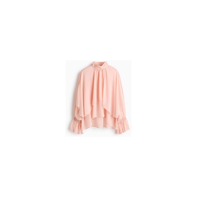 H&M - Halenkas volánky - Světle Růžová