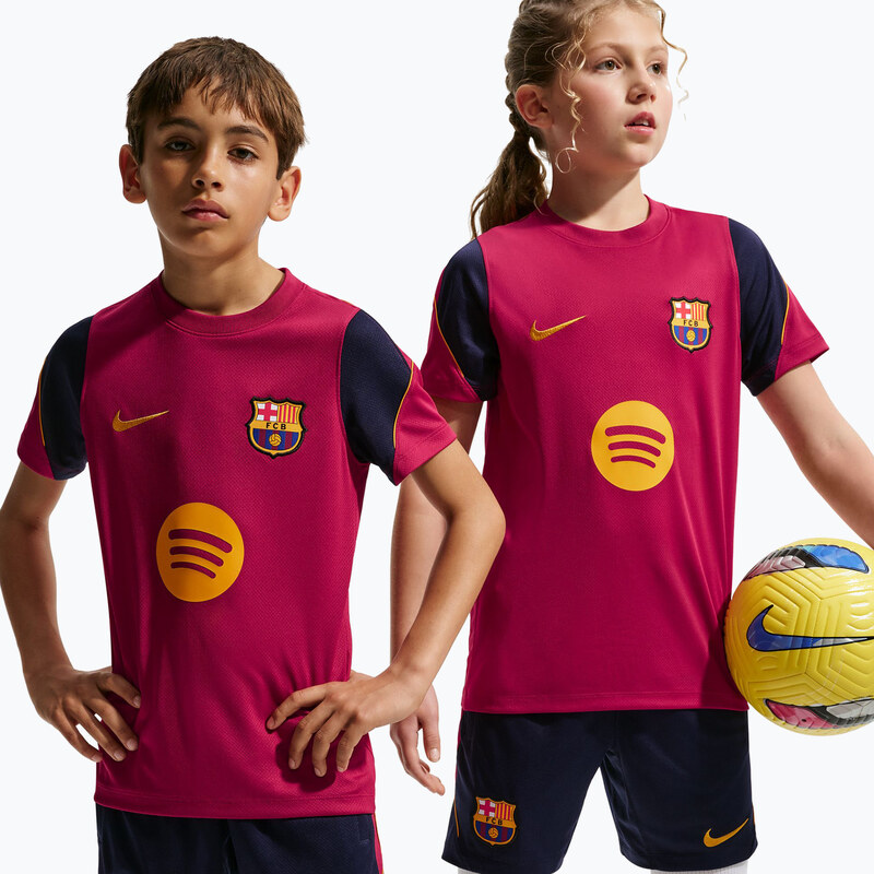 Dětské fotbalové tričko Nike FC Barcelona Strike Dri-Fit noble