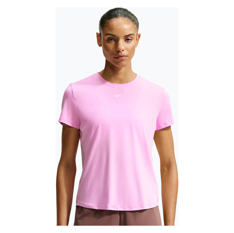 Dámské tréninkové tričko Nike One Classic pink rise/white