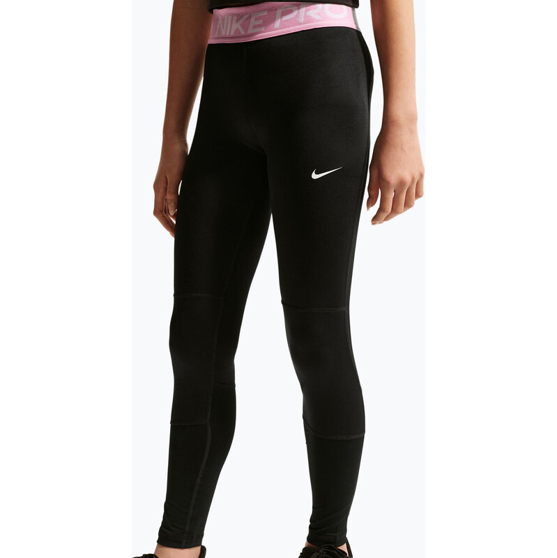 Dětské legíny Nike Pro Dri-FIT black/pink rise/white