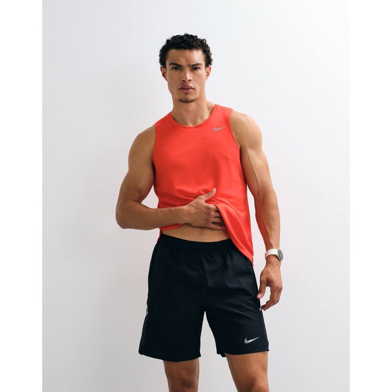 Nike Running Miler Dri-FIT 7inch 2in1 shorts in black