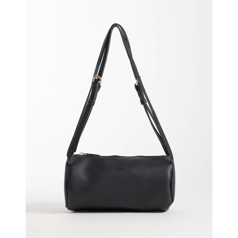 PASQ twin strap barrel bag in black