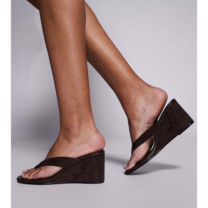 Simmi Wide Fit Simmi London Wide Fit Jules wedge sandals in