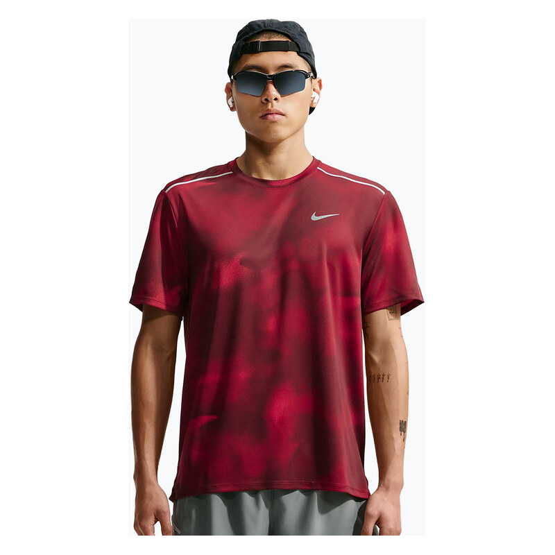 Pánské běžecké tričko Nike Miler light crimson