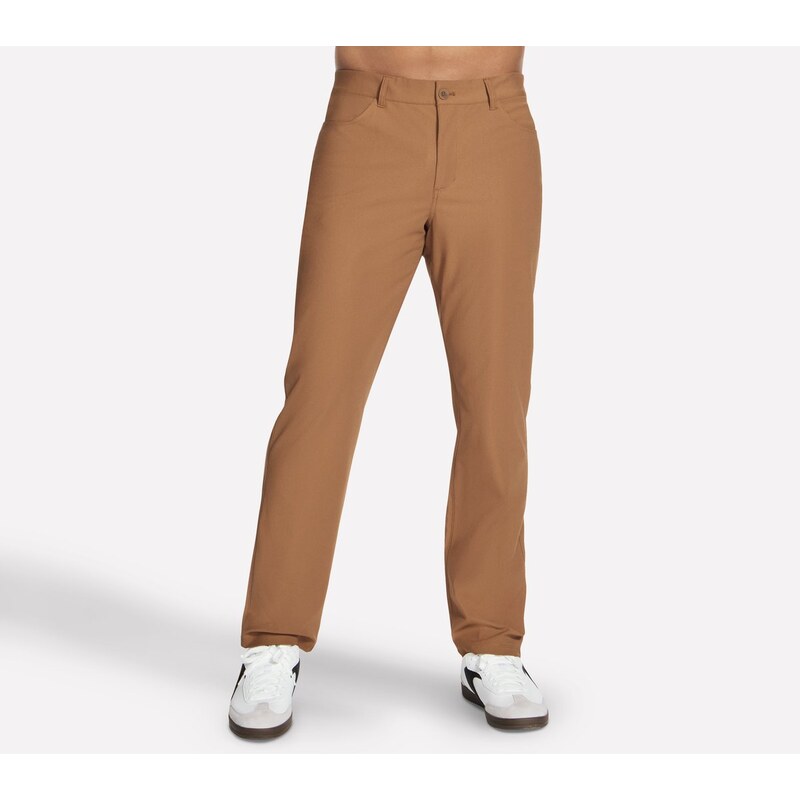 Skechers Muži Premium 5 Pocket kalhoty Classic v Čokoláda