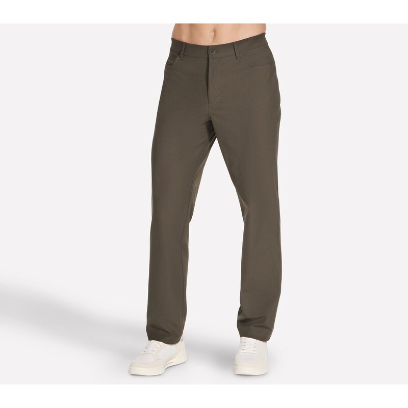 Skechers Muži Premium 5 Pocket kalhoty Classic v Hnědý/Olivová