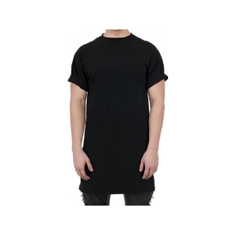 IP by Paris Prodloužené černé unisex tričko (šaty), Barva černá, Velikost L