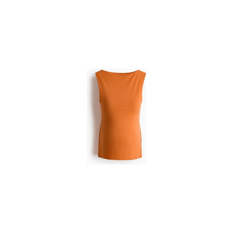 H&M - MAMA Tops lodičkovým výstřihem - Oranžová