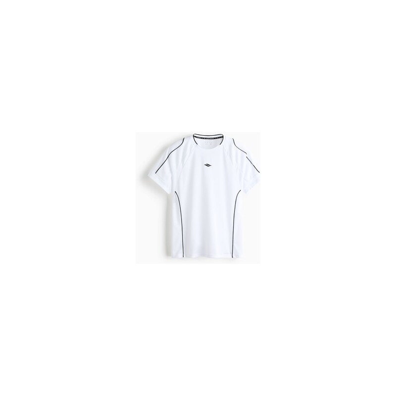 H&M - Fotbalové tričko DryMove Regular Fit - Bílá/Černá