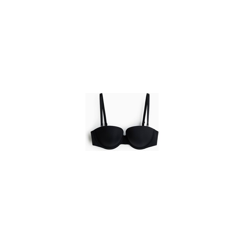 H&M - Balkonetka push-up z mikrovlákna - Černá