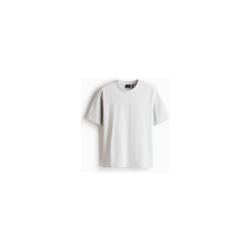 H&M - Tričko z materiálu COOLMAX Relaxed Fit - Světle Šedý Melír