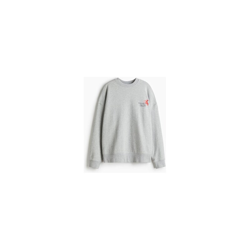 H&M - Sportovní mikina - Šedá/Active Sports Club