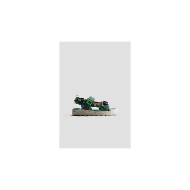 H&M - Sandálys motivy - Zelená/Minecraft