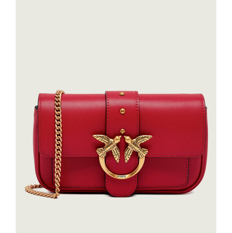 Pinko Kožená crossbody kabelka/psaníčko Love One Pocket