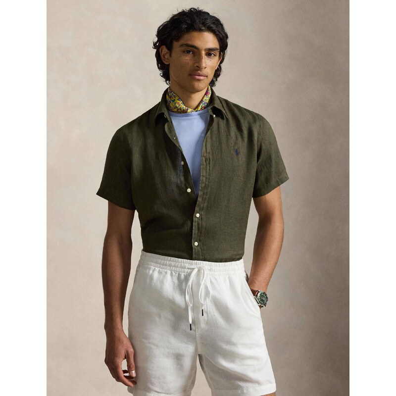 POLO RALPH LAUREN Lněná košile | Custom fit