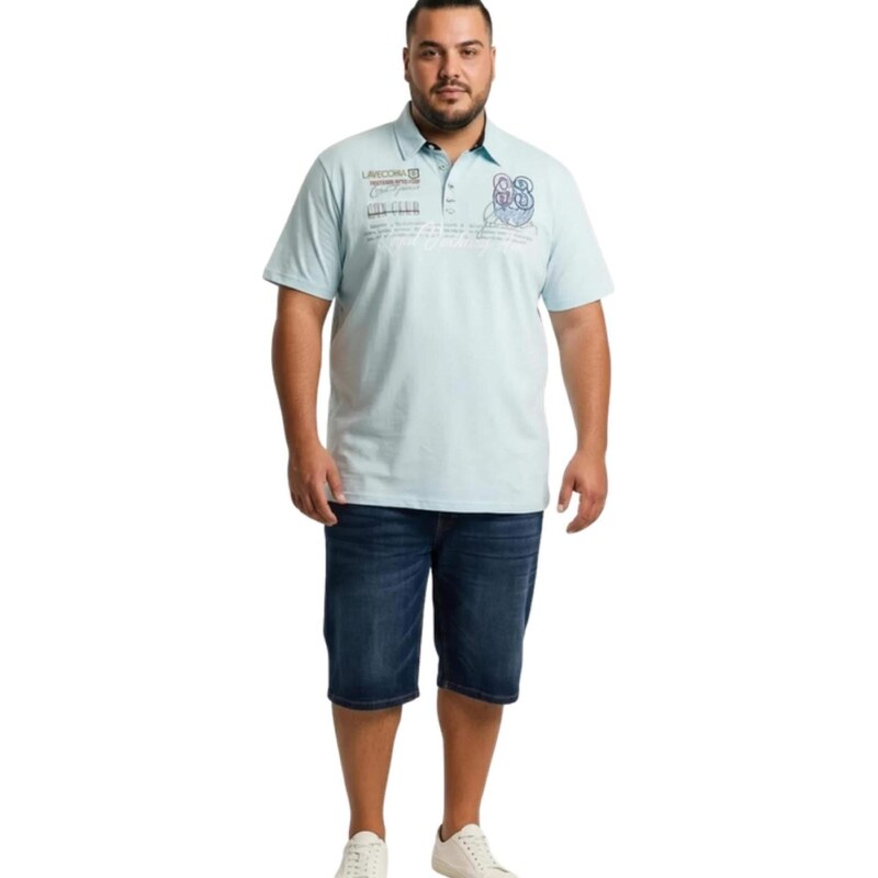 Lavecchia Tričko LV-4688 Übergrößen mátová