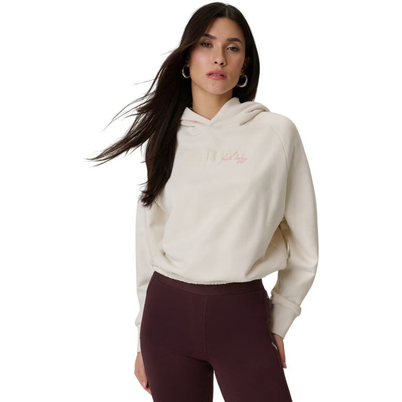 Dámská mikina 4F F2175 krémová 4FWSS26TSWSF2175 12S