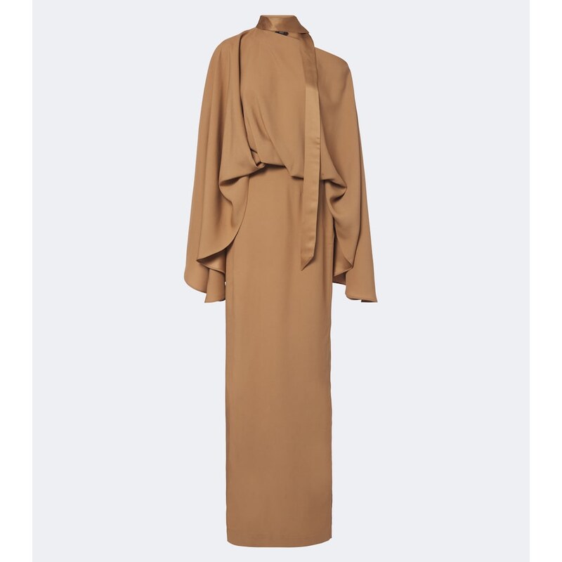 Taller Marmo Brooks scarf-detail crÃªpe cady maxi dress