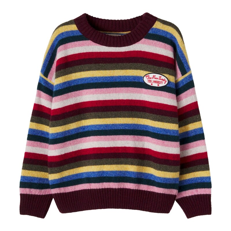 The New Society Root striped wool-blend sweater