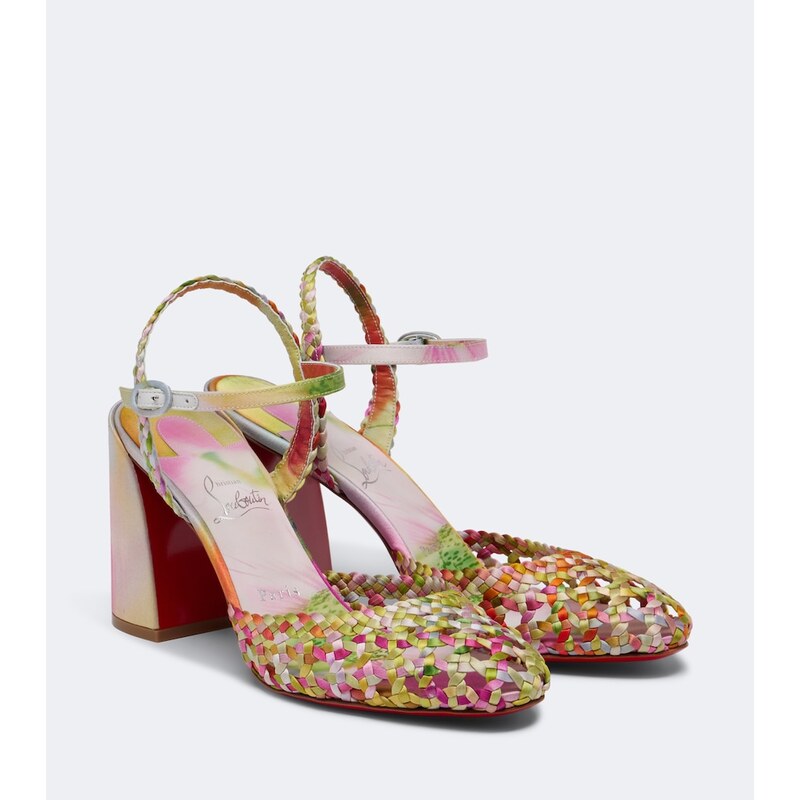 Christian Louboutin Jane Nandina crÃªpe satin pumps