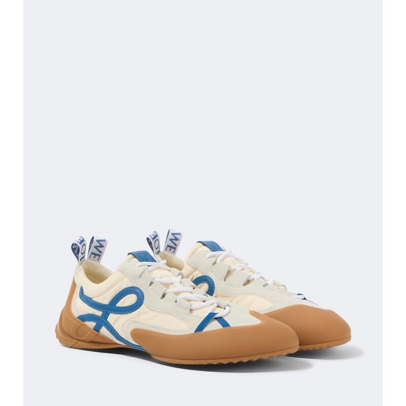Loewe Grip Anagram suede-trimmed sneakers