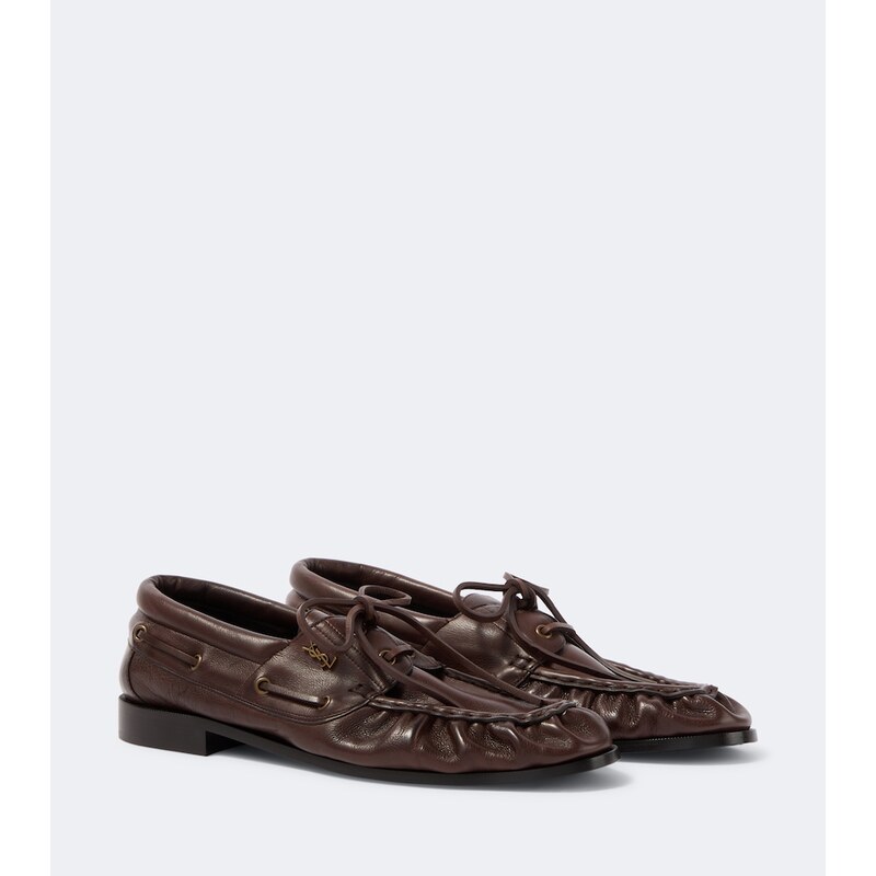 Saint Laurent Le Loafer Bateau leather boat shoes