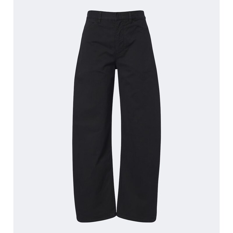 Nili Lotan Tribeca cotton twill barrel-leg pants