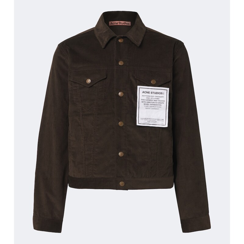 Acne Studios Patch-appliquÃ cotton corduroy jacket