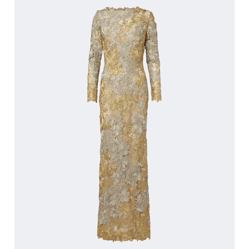 Oscar de la Renta Guipure lace gown