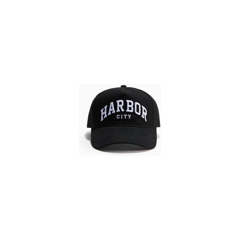 H&M - Kšiltovka z bavlněného keprus motivem - Černé/Harbor City